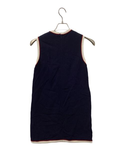 GUCCI（グッチ）GUCCI (グッチ) ミニワンピース ネイビー サイズ:36の古着・服飾アイテム