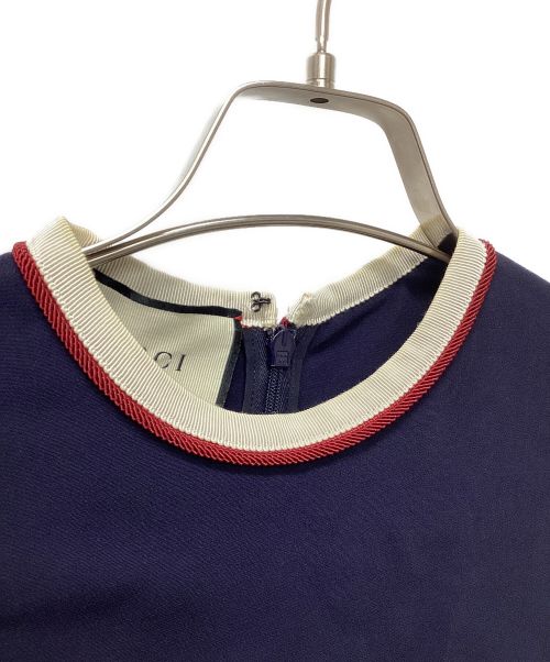 GUCCI（グッチ）GUCCI (グッチ) ミニワンピース ネイビー サイズ:36の古着・服飾アイテム
