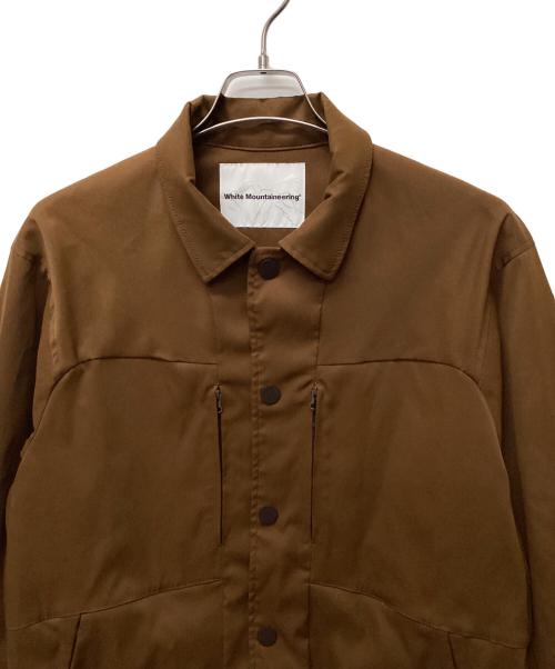 WHITE MOUNTAINEERING（ホワイトマウンテ二アニング）WHITE MOUNTAINEERING (ホワイトマウンテ二アニング) STRETCHED TWILLED COACH JACKET ブラウンの古着・服飾アイテム