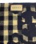 中古・古着 GUCCI (グッチ) ジャガードギンガムチェックマフラー 	GUCCI（グッチ）　644365 ベージュ×ブラック：20000円