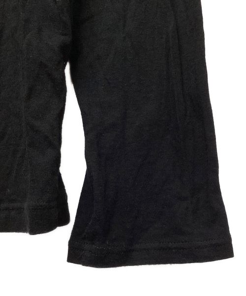 YOHJI YAMAMOTO（ヨウジヤマモト）YOHJI YAMAMOTO (ヨウジヤマモト) ロングスリーブカットソー ブラック サイズ:3の古着・服飾アイテム