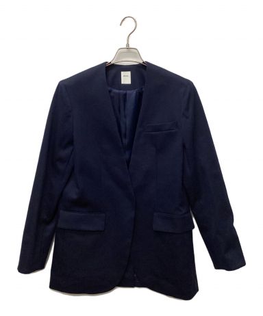 中古・古着通販】deres (デレス) ノーカラージャケット ネイビー