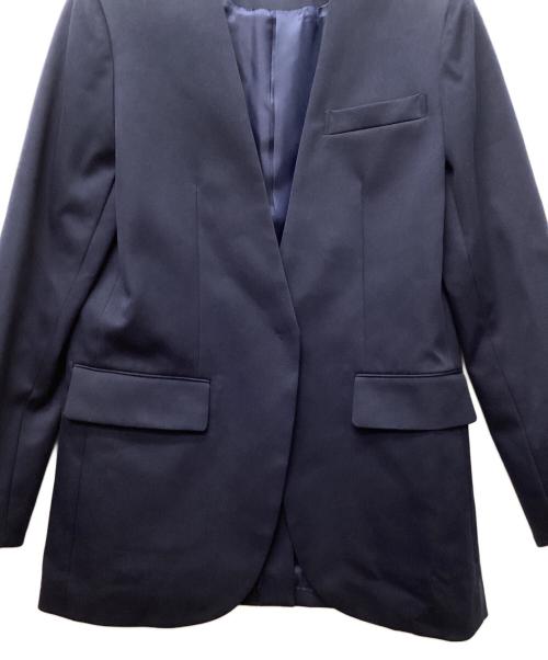 deres（デレス）deres (デレス) ノーカラージャケット ネイビー サイズ:FREEの古着・服飾アイテム