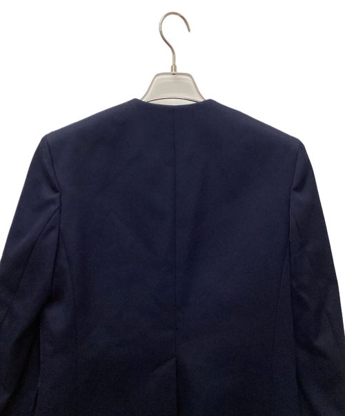 deres（デレス）deres (デレス) ノーカラージャケット ネイビー サイズ:FREEの古着・服飾アイテム