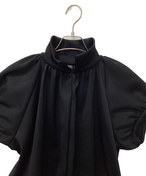 Y's（ワイズ）Y's (ワイズ) パフスリーブブラウス ブラック サイズ:2の古着・服飾アイテム