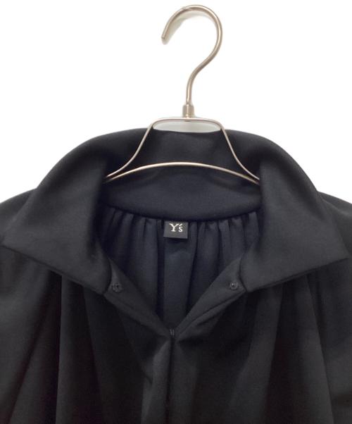 Y's（ワイズ）Y's (ワイズ) パフスリーブブラウス ブラック サイズ:2の古着・服飾アイテム