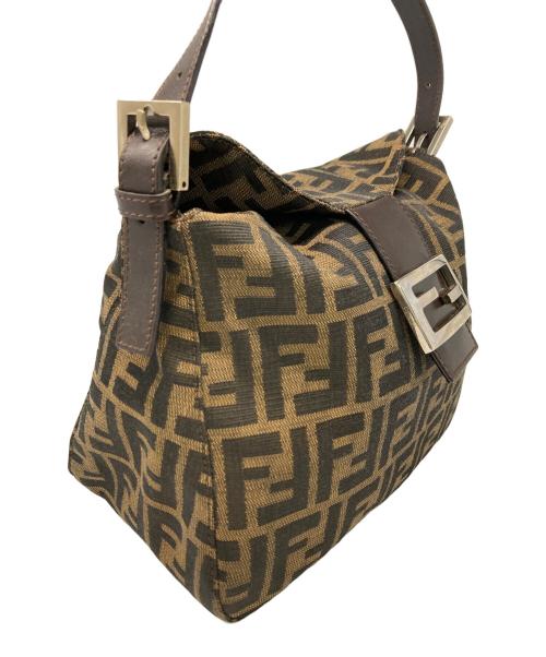 FENDI（フェンディ）FENDI (フェンディ) ハンドバッグ ベージュ×ブラウンの古着・服飾アイテム