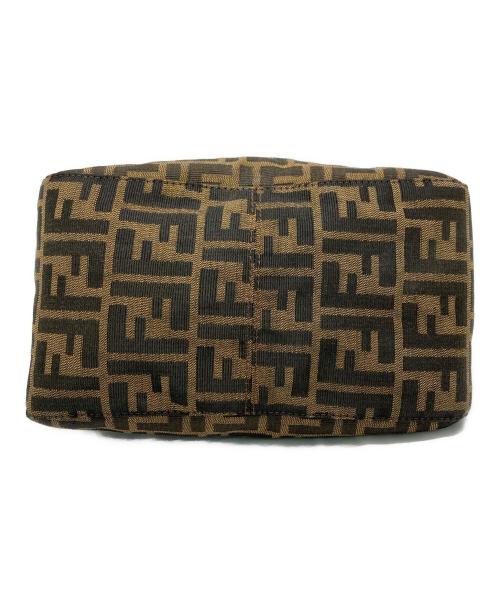 FENDI（フェンディ）FENDI (フェンディ) ハンドバッグ ベージュ×ブラウンの古着・服飾アイテム