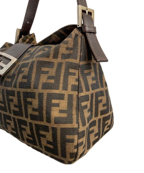 FENDI（フェンディ）FENDI (フェンディ) ハンドバッグ ベージュ×ブラウンの古着・服飾アイテム