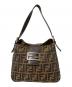 FENDI（フェンディ）の古着「ハンドバッグ」｜ベージュ×ブラウン