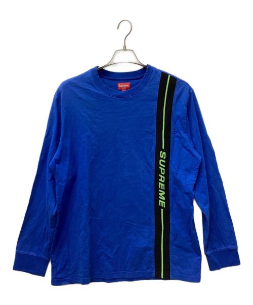 SUPREME（シュプリーム）SUPREME (シュプリーム) ロングスリーブカットソー ブルー サイズ:Lの古着・服飾アイテム