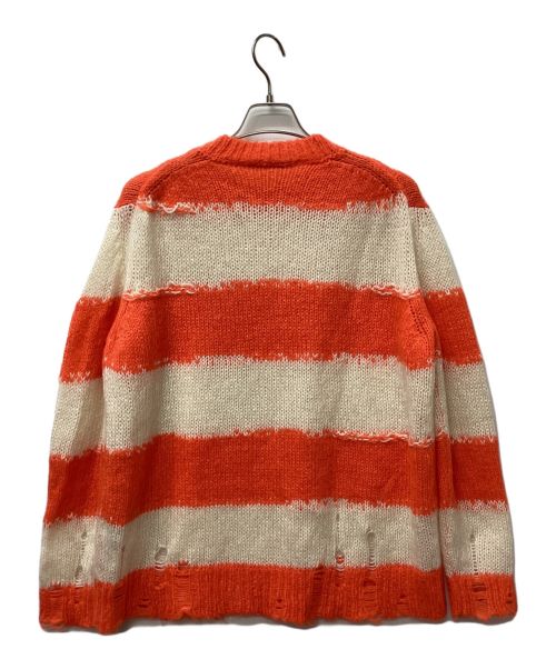 Acne studios（アクネ ストゥディオズ）Acne studios (アクネ ストゥディオス) ニット オレンジ×ホワイト サイズ:XXSの古着・服飾アイテム