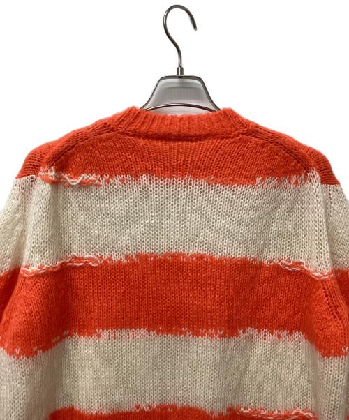 Acne studios（アクネ ストゥディオズ）Acne studios (アクネ ストゥディオス) ニット オレンジ×ホワイト サイズ:XXSの古着・服飾アイテム