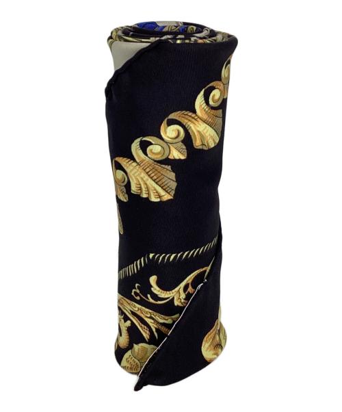 HERMES（エルメス）HERMES (エルメス) シルクスカーフ ブラックの古着・服飾アイテム