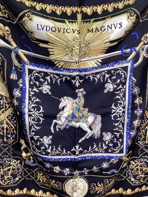 HERMES（エルメス）HERMES (エルメス) シルクスカーフ ブラックの古着・服飾アイテム