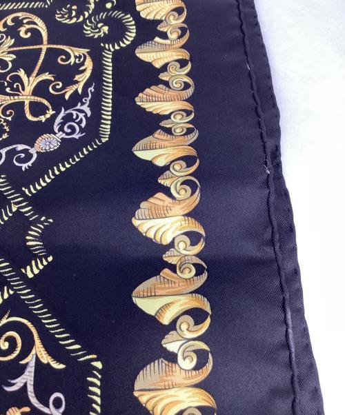 HERMES（エルメス）HERMES (エルメス) シルクスカーフ ブラックの古着・服飾アイテム