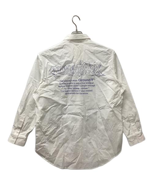 GROUND Y（グラウンドワイ）GROUND Y (グラウンドワイ) 長袖シャツ ホワイト サイズ:3の古着・服飾アイテム