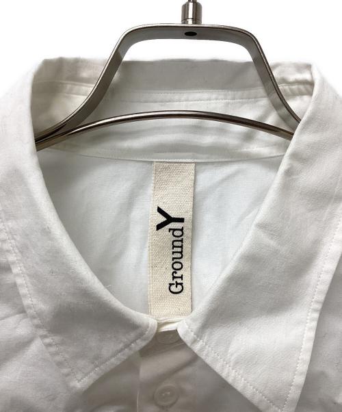 GROUND Y（グラウンドワイ）GROUND Y (グラウンドワイ) 長袖シャツ ホワイト サイズ:3の古着・服飾アイテム