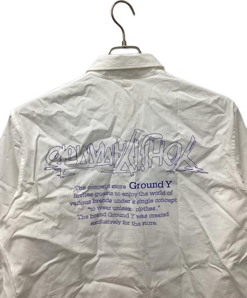 GROUND Y（グラウンドワイ）GROUND Y (グラウンドワイ) 長袖シャツ ホワイト サイズ:3の古着・服飾アイテム