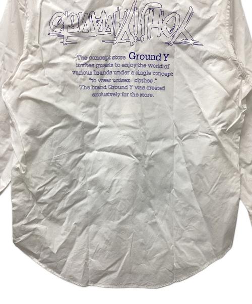 GROUND Y（グラウンドワイ）GROUND Y (グラウンドワイ) 長袖シャツ ホワイト サイズ:3の古着・服飾アイテム