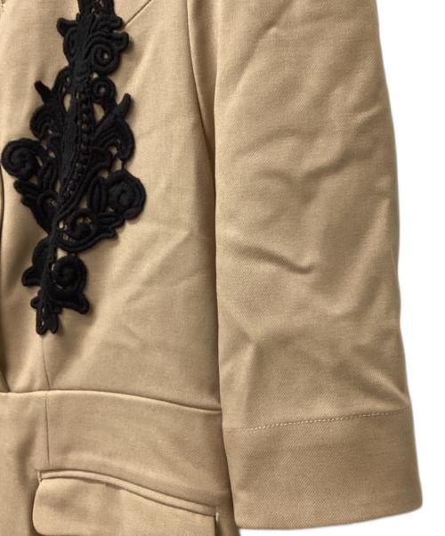 HER LIP TO（ハーリップトゥ）HER LIP TO (ハーリップトゥ) Lace Motif Twill Long Dress ブラウン サイズ:Sの古着・服飾アイテム