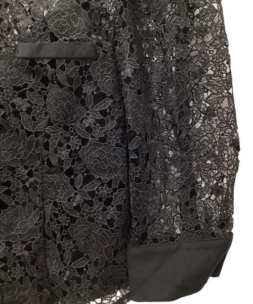 HER LIP TO（ハーリップトゥ）HER LIP TO (ハーリップトゥ) Gardenia Lace BowTie Blouse ブラック サイズ:S 未使用品の古着・服飾アイテム