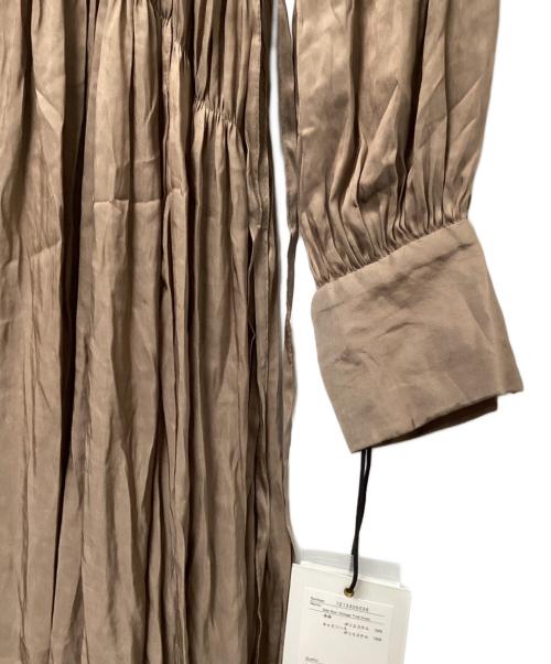 HER LIP TO（ハーリップトゥ）HER LIP TO (ハーリップトゥ) Side Bow Vintage Twill Dress ブラウン サイズ:M 未使用品の古着・服飾アイテム