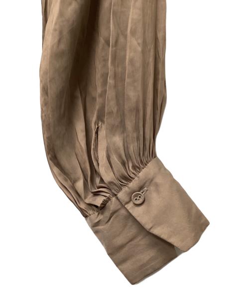 HER LIP TO（ハーリップトゥ）HER LIP TO (ハーリップトゥ) Side Bow Vintage Twill Dress ブラウン サイズ:M 未使用品の古着・服飾アイテム