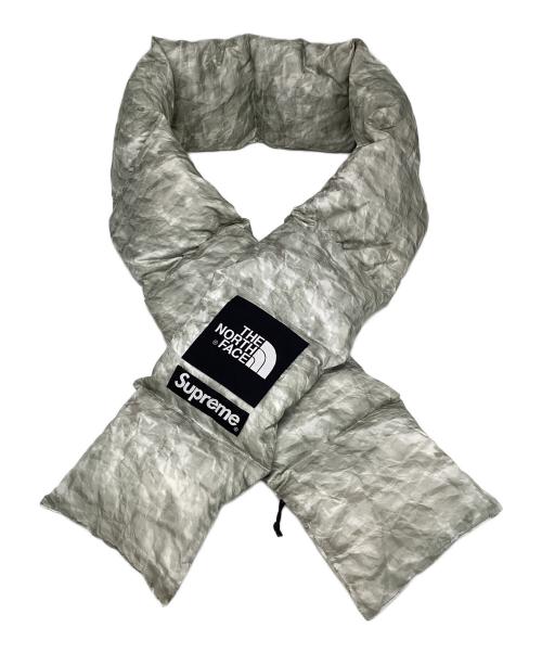 THE NORTH FACE（ザ ノース フェイス）THE NORTH FACE (ザ ノース フェイス) SUPREME (シュプリーム) マフラー グレーの古着・服飾アイテム