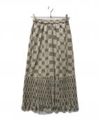 styling/スタイリング）の古着「プリーツヘムスカート」｜ベージュ