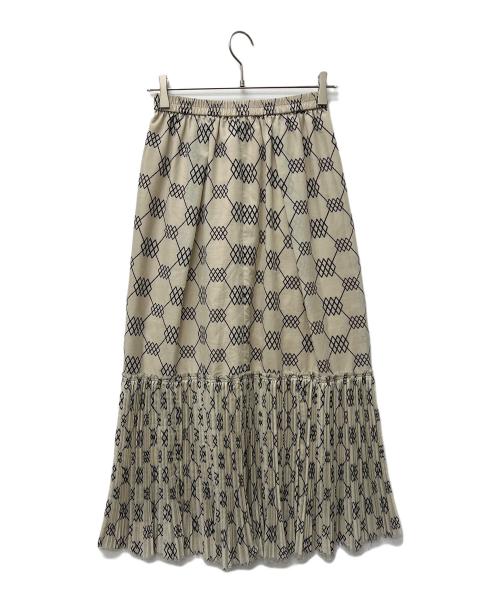 styling/（スタイリング）styling/ (スタイリング) プリーツヘムスカート ベージュの古着・服飾アイテム