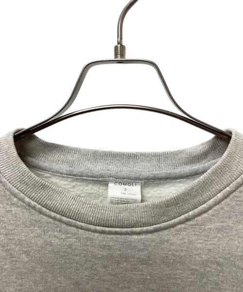 COMOLI（コモリ）COMOLI (コモリ) コットン吊裏毛クルーネック グレー サイズ:3の古着・服飾アイテム