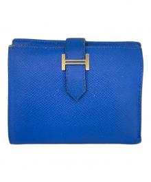 HERMES（エルメス）の古着「2つ折り財布」｜ブルー