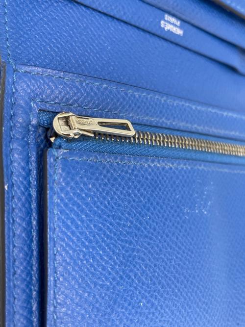 HERMES（エルメス）HERMES (エルメス) 2つ折り財布 ブルーの古着・服飾アイテム