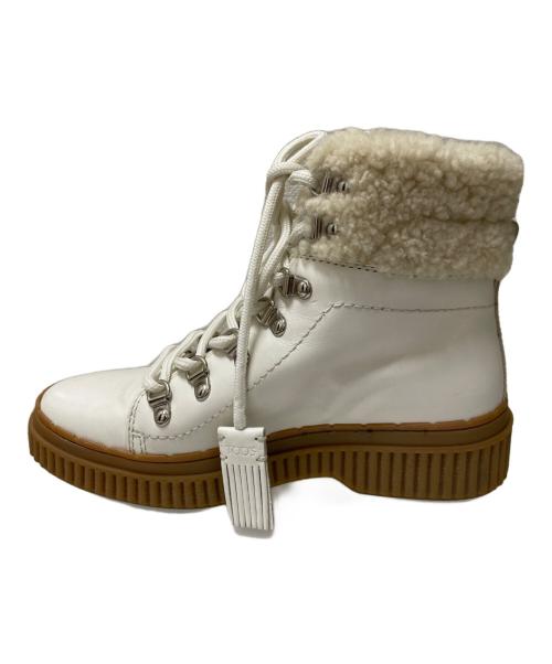 TOD'S（トッズ）TOD'S (トッズ) レースアップブーツ ホワイト サイズ:35 1/2の古着・服飾アイテム