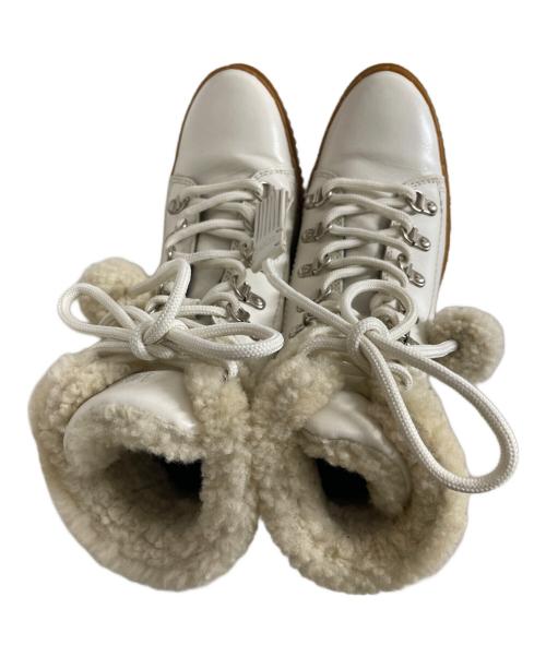 TOD'S（トッズ）TOD'S (トッズ) レースアップブーツ ホワイト サイズ:35 1/2の古着・服飾アイテム