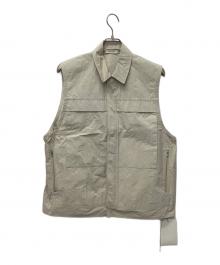 ESLOW（エスロー）の古着「スリーブレスジャケット」｜アイボリー