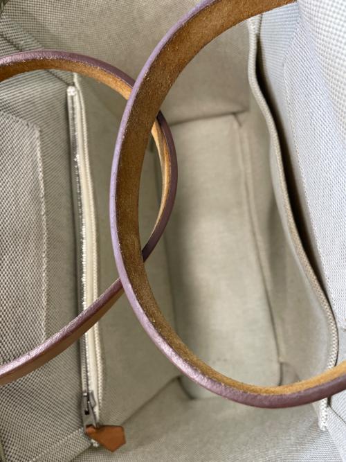 HERMES（エルメス）HERMES (エルメス) ハンドバッグ ベージュ （トワルアッシュ）の古着・服飾アイテム