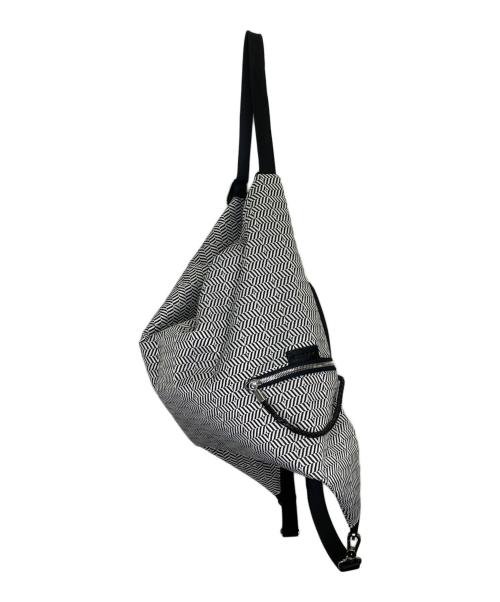 Cote&Ciel（コートエシエル）Cote&Ciel (コートエシエル) リュック ブラック×ホワイトの古着・服飾アイテム