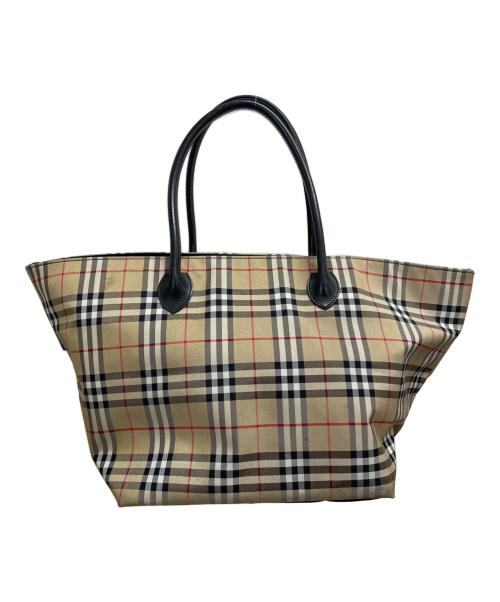 BURBERRY BLUE LABEL（バーバリー ブルー レーベル）BURBERRY BLUE LABEL (バーバリーロンドンブルーレーベル) ハンドバッグ ベージュの古着・服飾アイテム