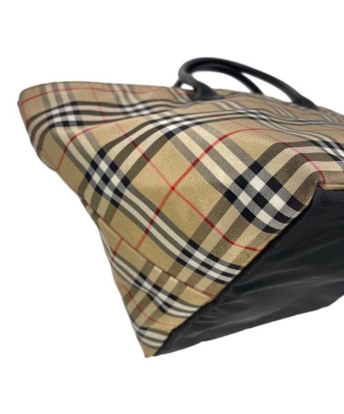 BURBERRY BLUE LABEL（バーバリー ブルー レーベル）BURBERRY BLUE LABEL (バーバリーロンドンブルーレーベル) ハンドバッグ ベージュの古着・服飾アイテム