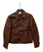 DENIM×TOMORROW LANDデニム×トゥモローランド）の古着「レザージャケット」｜ブラウン