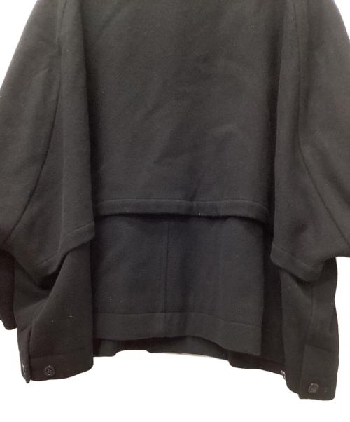 ONE FIFTH（ワンフィフス）ONE FIFTH (ワンフィフス) ポンチョ型コート ブラック サイズ:3の古着・服飾アイテム