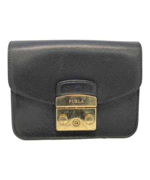 FURLA（フルラ）FURLA (フルラ) チェーンショルダーバッグ ブラックの古着・服飾アイテム