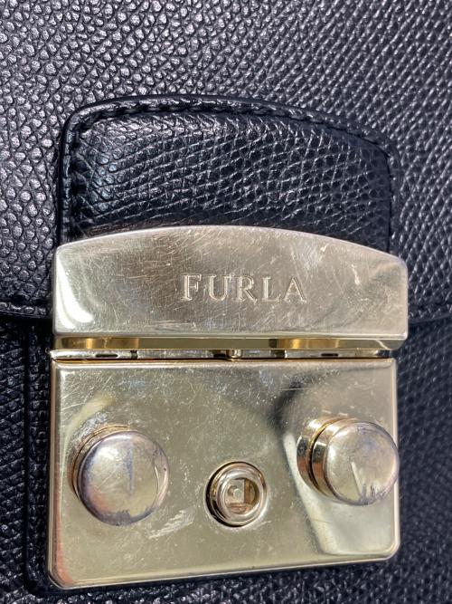 FURLA（フルラ）FURLA (フルラ) チェーンショルダーバッグ ブラックの古着・服飾アイテム