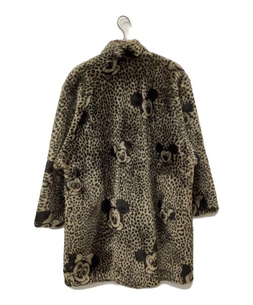 DISNEY（ディズニー）DISNEY (ディズニー) ファーコート ベージュ×ホワイト サイズ:Fの古着・服飾アイテム