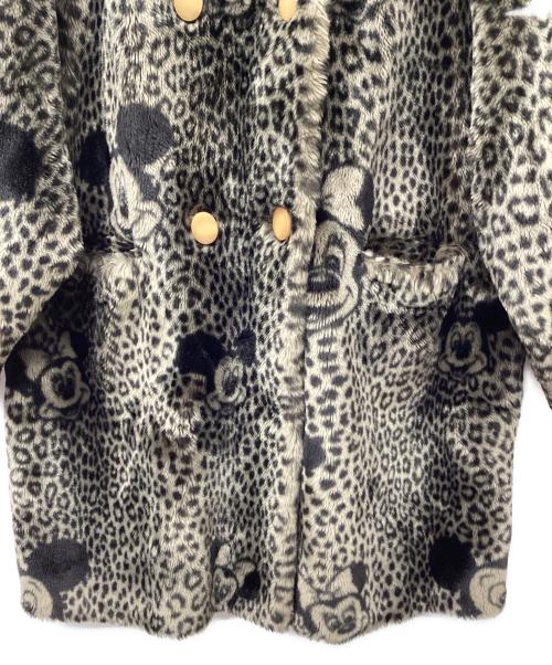 DISNEY（ディズニー）DISNEY (ディズニー) ファーコート ベージュ×ホワイト サイズ:Fの古着・服飾アイテム