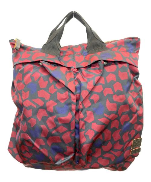 PORTER（ポーター）PORTER (ポーター) MARNI (マルニ) 2WAYバッグ レッド×ブラックの古着・服飾アイテム