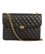 KIMIJIMAキミジマ）の古着「チェーンショルダーバッグ」｜ブラック