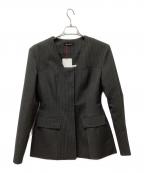 MAISON SPECIALメゾンスペシャル）の古着「Collarless Sharp Jacker」｜グレー